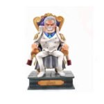 FABIIA One Piece Model Toy Sitting Position Monkey D Garp Pvc Anime Cartoon Game Character Model Statue Figure Toy Collectibles Decorations Favorite by Anime Fan