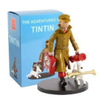 Tintin Carry Milou Snowy Dog Travel Statue 18cm Collectable Toy Action Figure